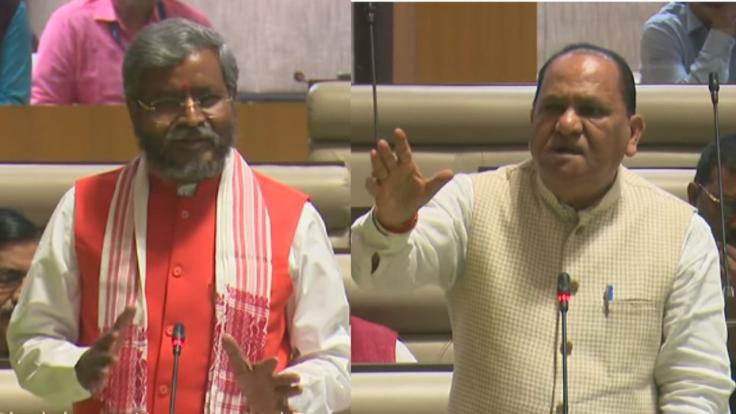 कानून-व्यवस्था पर सदन में बीजेपी का हंगामा, सीपी सिंह बोले: डीजीपी बेशर्म है, बाबूलाल ने कहा : हेमंत है तो अपराधियों में हिम्मत है