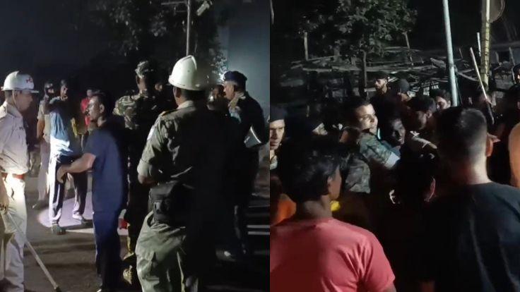 झरिया में हाईवा मालिक और JLKM नेता के बीच हिंसक झड़प, पुलिस ने किया लाठीचार्ज