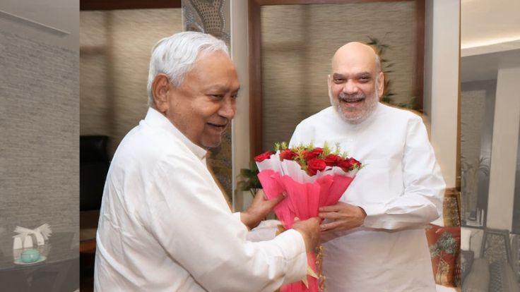 पटना में अमित शाह और सीएम नीतीश की बंद कमरे में मुलाकात, सीट शेयरिंग को लेकर सहमति के संकेत