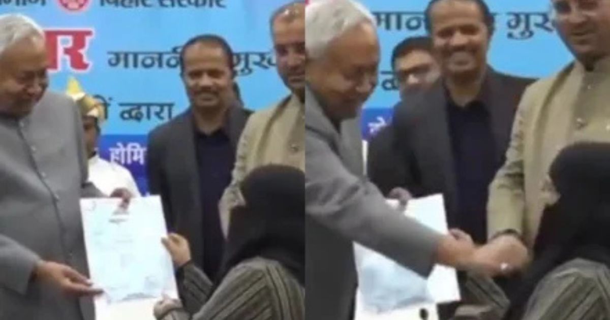 हिजाब विवाद: नीतीश कुमार के व्यवहार पर अंतरराष्ट्रीय प्रतिक्रिया, पश्चिम एशिया में भी उठे सवाल