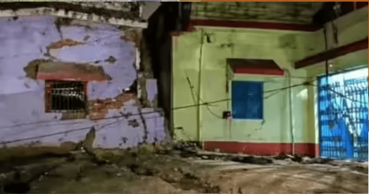 धनबाद के बाघमारा में बड़ा भू-धंसान, एक दर्जन से अधिक घर जमींदोज, कई घायल