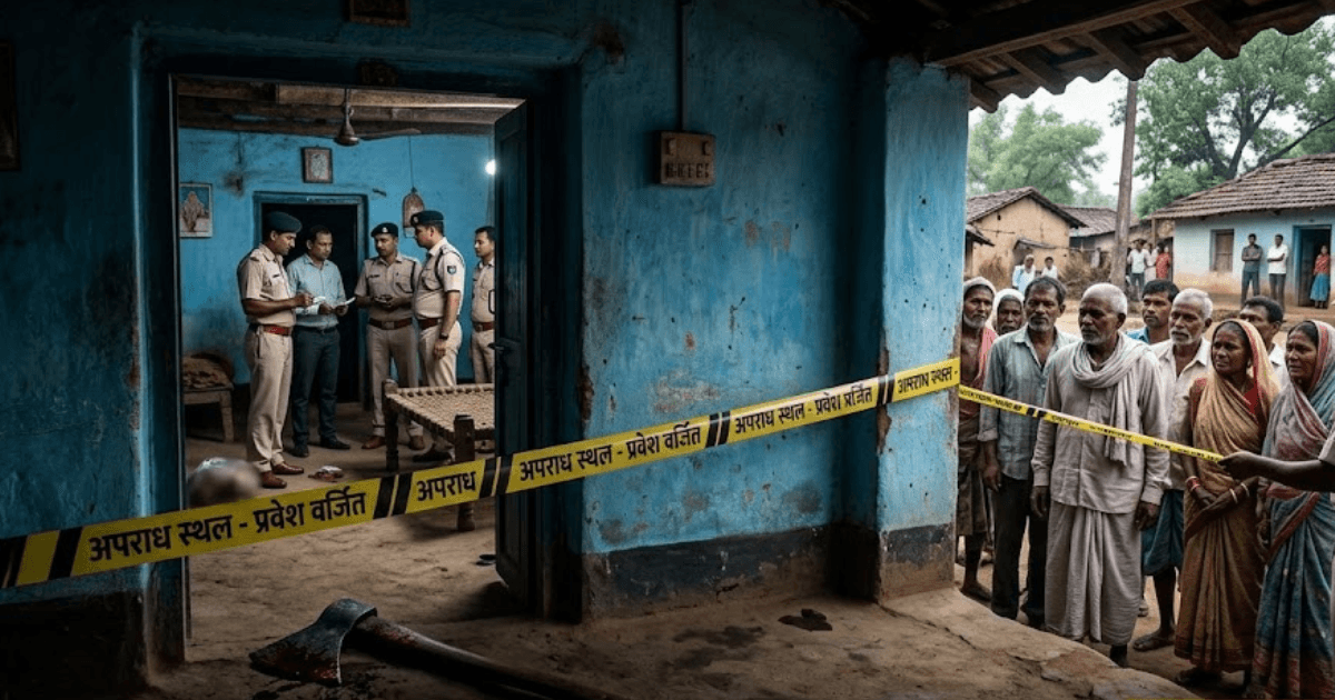 लोहरदगा : सनकी युवक का खूनी खेल, पिता और पत्नी की कुल्हाड़ी से काटकर हत्या, 3 साल की मासूम पर भी जानलेवा हमला