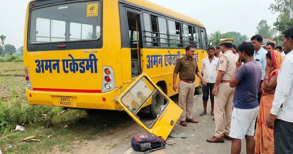 दरभंगा में स्कूल वैन हादसा: टूटे दरवाजे से गिरा मासूम छात्र, मौके पर दर्दनाक मौत