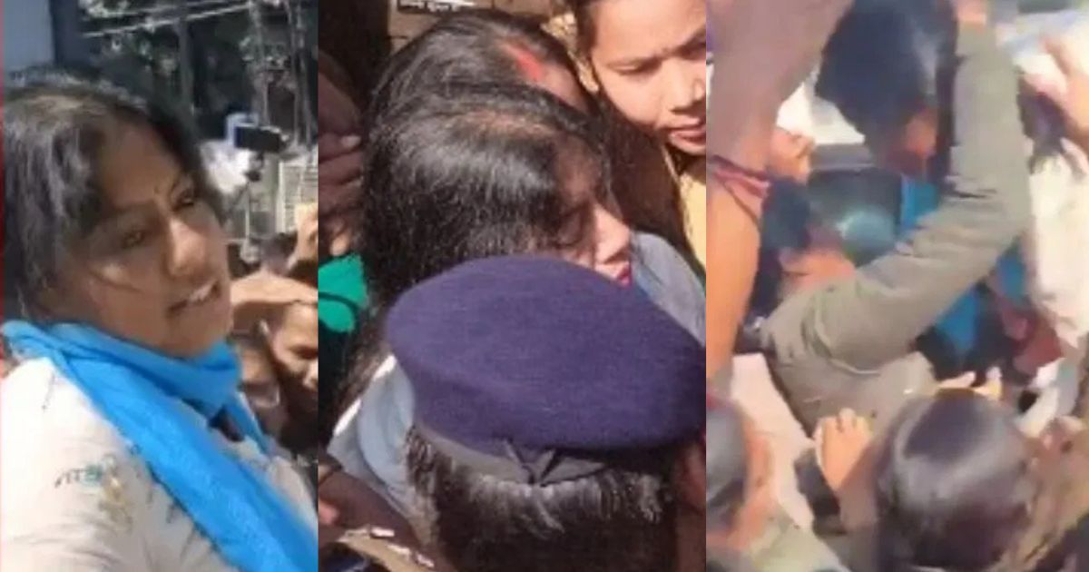 पल्लवी पटेल को बाल पकड़कर पुलिस ने गाड़ी में डाला : UGC रेगुलेशन के समर्थन में मार्च के दौरान लखनऊ में झड़प (देखें वीडियो)