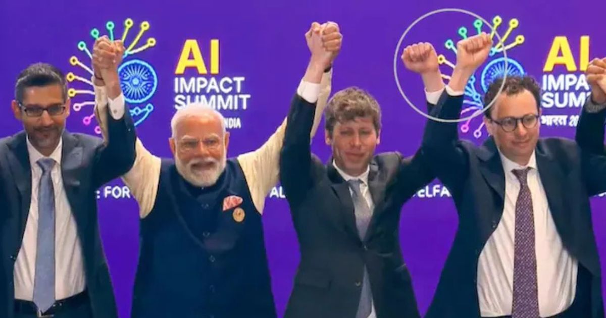 AI Impact Summit 2026 में दिखा ‘टेक टेंशन’, Altman और Amodei के पोज ने छेड़ी नई बहस