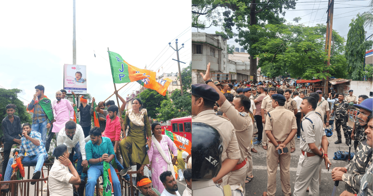 कांग्रेस के बाद अब बीजेपी भी पहुंची अरगोड़ा थाना, पत्थरबाजी मामले में FIR दर्ज कराने की तैयारी