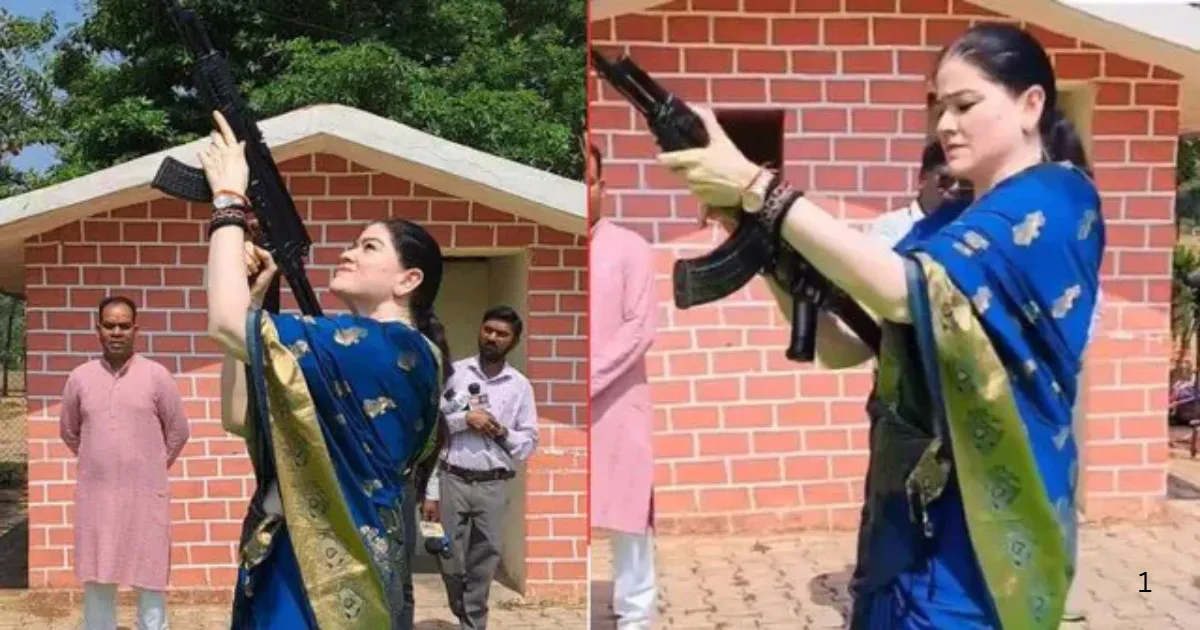 शस्त्र पूजा के बाद AK-47 से हर्ष फायरिंग, वायरल वीडियो पर घिरीं IPS अंकिता शर्मा