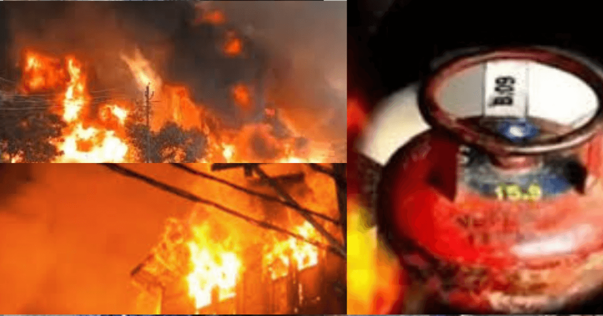 लखनऊ में आग का तांडव: विकास नगर में सिलेंडर धमाकों से 50 झुग्गियां खाक, कई किलोमीटर दूर तक दिखीं लपटें