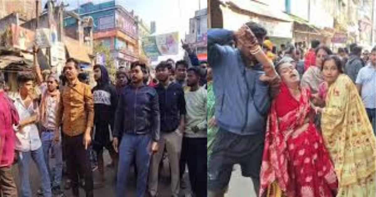 पाकुड़ में दर्दनाक सड़क हादसा: स्कूल बस की चपेट में आने से युवक की मौत, आक्रोशित लोगों ने किया सड़क जाम