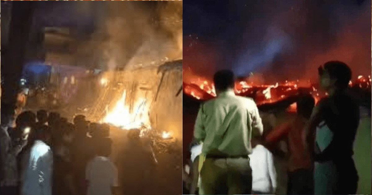 गिरिडीह में भीषण आग का कहर: सात घर जलकर राख, कई परिवार बेघर