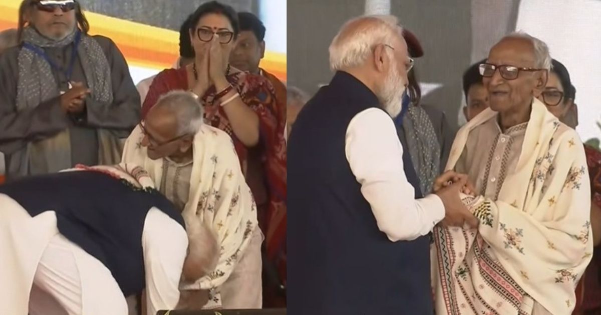 शपथ ग्रहण में PM मोदी ने लूट ली महफिल, कौन हैं वो बुजुर्ग जिनके आगे झुक गया पूरा मंच?