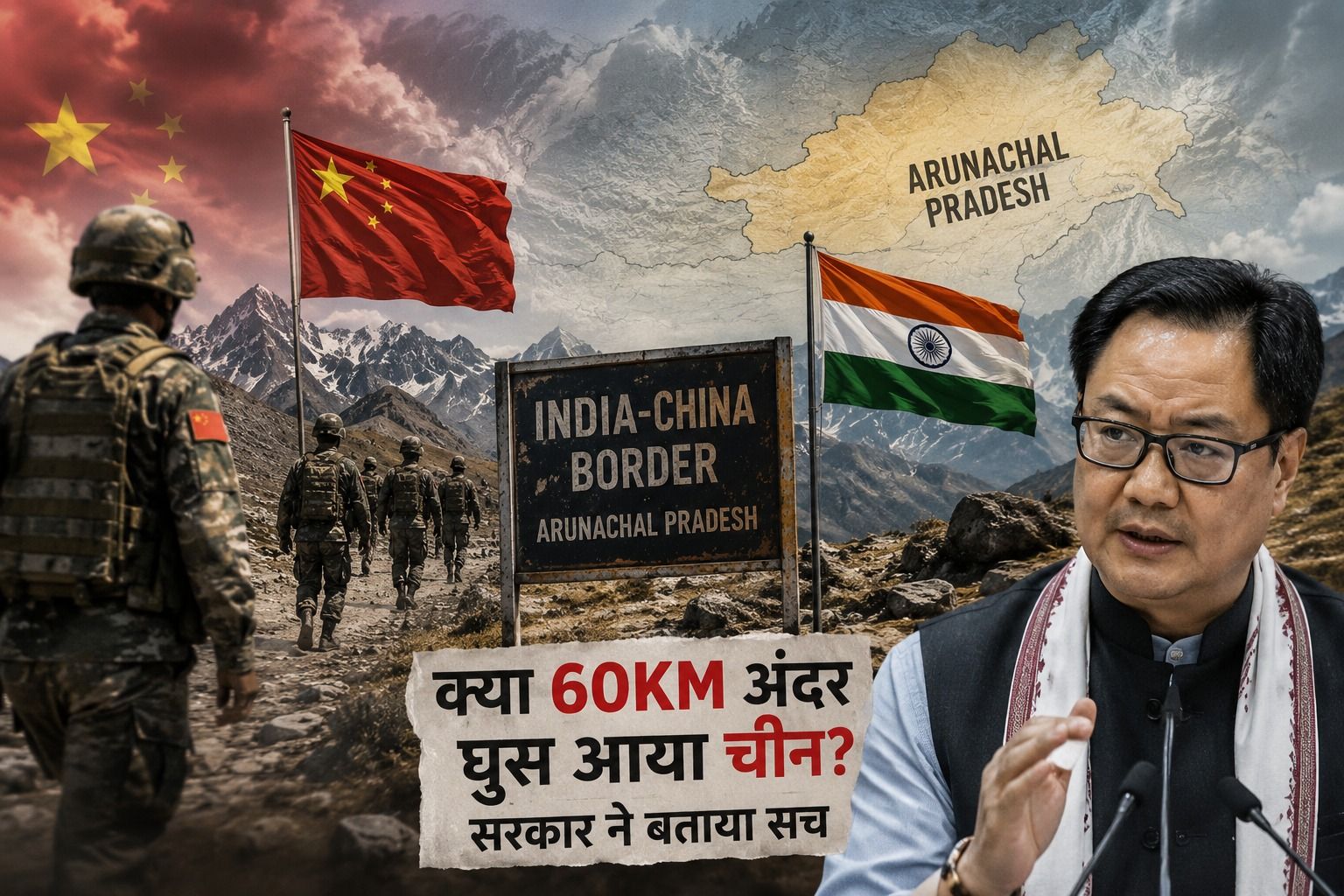 60 KM अंदर घुस आया चीन? अरुणाचल के वायरल दावे पर सरकार ने खोला राज, जानिए पूरा सच
