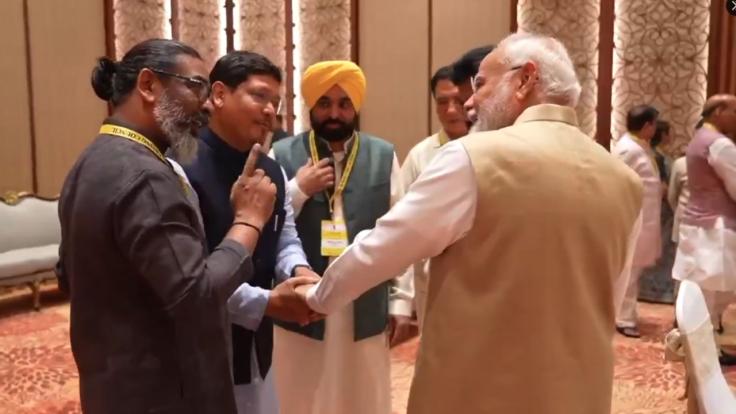 नीति आयोग की बैठक से पहले हेमंत सोरेन की किस बात पर पीएम मोदी ने लगाये ठहाके?